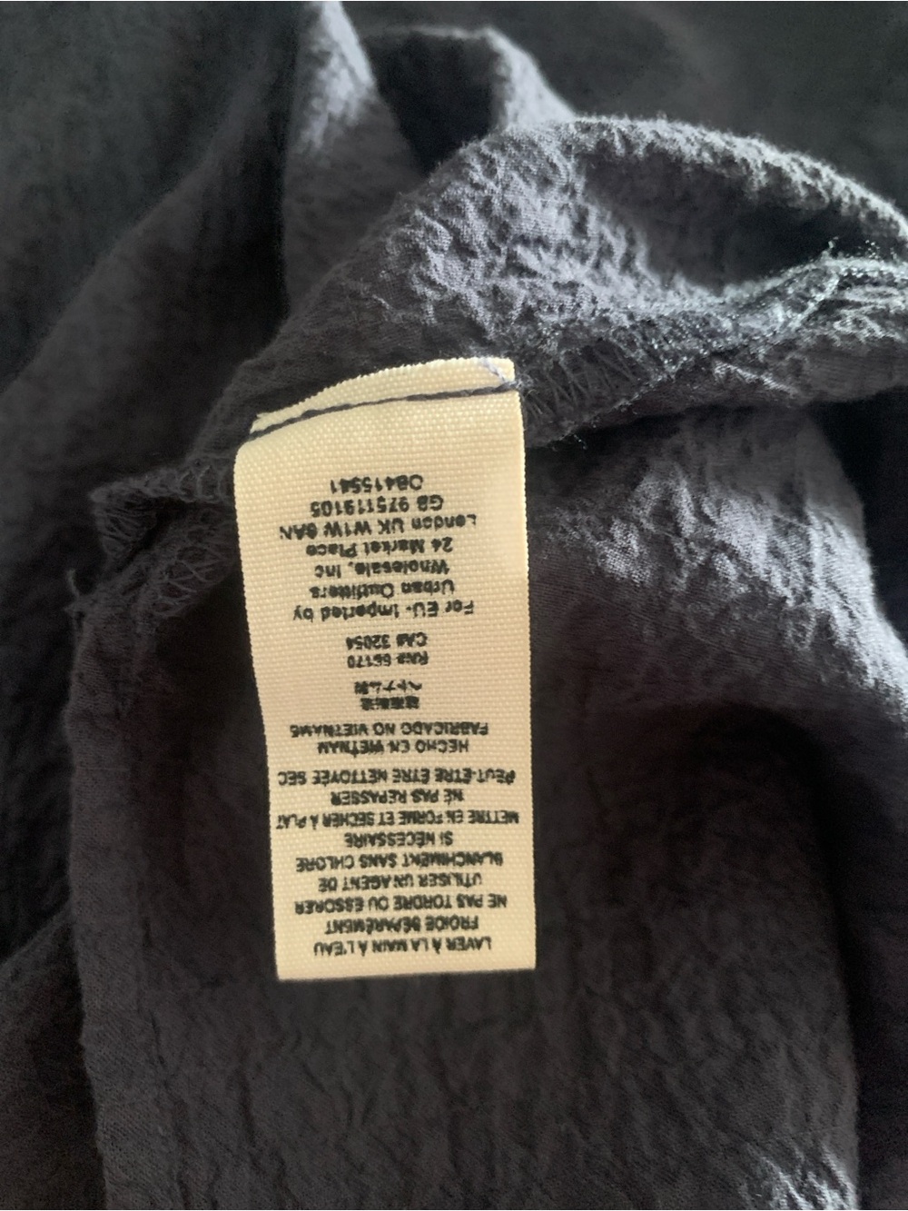 Free People Relaxed Waffle Knit Button-Down Top - Blue grey - Picture 7 of 8